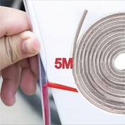 Resim 5m/196.85in Şeffaf PVC Araba Kapı Kenar Koruyucu - Araç Kapıları için Şeffaf Çizik ve Çarpışma Koruma Şeridi, Güçlendirilmiş Hava Koşullarına Karşı Dayanıklı Yapışkanlı Mühür, Araba Dış Mekan Koruyucuları 