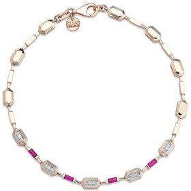 Resim Reis Kuyumculuk T13040 Ruby Glow Bracelet Altın Bilezik 
