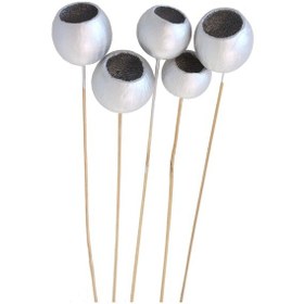 Resim Yapay Çiçek Deposu Dekoratif Bell Cup 5li Tropic Kabak Gümüş 