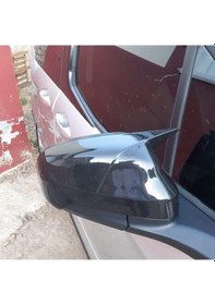 Resim Sts Oto Aksesuar Ford Courier 2018-2021 Uyumlu Batman Yarasa Ayna Kapağı Piano Black Abs Plastik (01) 