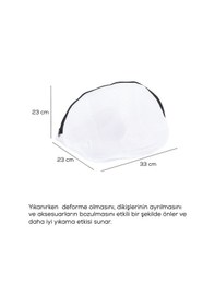 Resim Porsima 3153 Çamaşır Yıkama Filesi Fermuarlı Bölmeli File 