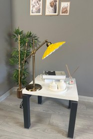 Resim Bamyum Risso Sarı Masa Lambası Dekoratif Abajur Çocuk Odası Başucu Lambası Okuma Lambası 