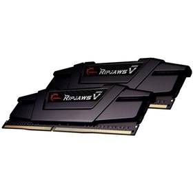 Resim G Skill Gskill Ripjawsv 16Gb (2X8Gb) Ddr4 3200Mhz Siyah-Cl16-Soğutuculu Pc Ram 