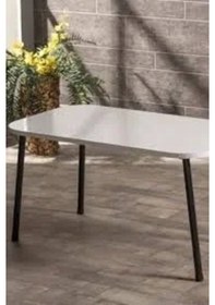 Resim Uslucan Alışveriş Orta Sehpa Metal Ayak Beyaz Kr Çok Renkli 