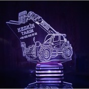 Resim Lampa Caterpillar, telehandler, monitou, Personalized, firm, company logo lamp design, gift, lamp night 