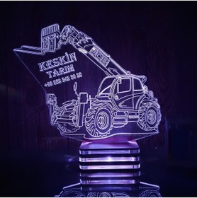 Resim Lampa Caterpillar, telehandler, monitou, Personalized, firm, company logo lamp design, gift, lamp night 