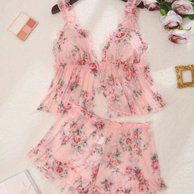Resim Büyük Beden Kadınlar için Zarif Çiçek Desenli File Lingerie Seti - Seksi ve Rahat Pijama Pantolonları, Kıvrımlı Etek, Esnek Kumaş, Tüm Mevsim Giyim, Yetişkin Beden, Büyük Beden Pijama Setleri, Büyük Beden Pijamalar, Büyük Beden Giyim, Büyük Beden Lingerie, Büyük Beden İç Çamaşırı, Büyük Beden İç Giyim, Büyük Beden İç Giyim Seti, Büyük Beden İç Giyim Seti, Büyük Beden İç Giyim, Büyük Beden İç Giyim Seti, Büyük Beden İç Giyim 