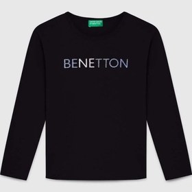 Resim United Colors Of Benetton Benetton Çocuk Uzun Kollu Tshirt Bnt-g23332 Bej 