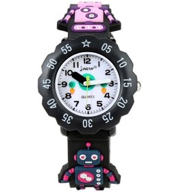 Resim Sones Jnew A369-86370 Çocuk Çizgi Film Su Geçirmez Zaman Bilişsel Kurdele Kuvars Saat Eğlence Parkı 