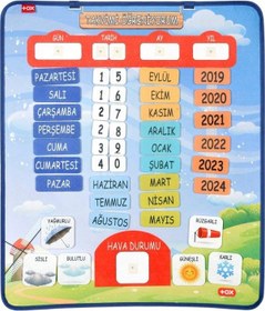 Resim Tox Takvimi Öğreniyorum Keçe Duvar Panosu . Eğitici Oyuncak 