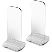 Resim Jeehugo Açık Pmma Boks Eldiveni Stantı 2 Adet - 5mm Şeffaf Akrilik, Uzun Süre Sararmaz, Estetik Dekor Ve Alan Tasarrufu, Gym/oda Uygun Şeffaf 