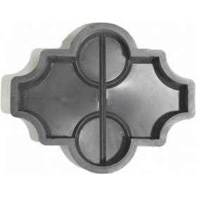 Resim Plastik Parke Taşı Kalıbı Yonca Dikey 1/24,5 Cm (10 Adet) 