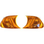 Resim Honmex Bmw E46 2 Kapı 1998-2001 İçin Sarı Köşe Lambaları, 63126904299/631269042300 Oem Numara, Plastik Malzeme, Çift Set Gz.l085ml/gz.l085mr 