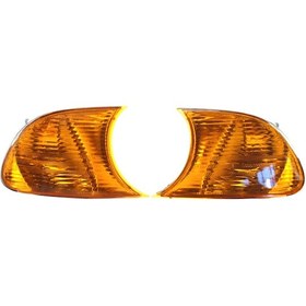 Resim Honmex Bmw E46 2 Kapı 1998-2001 İçin Sarı Köşe Lambaları, 63126904299/631269042300 Oem Numara, Plastik Malzeme, Çift Set Gz.l085ml/gz.l085mr 