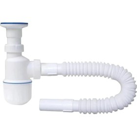 Resim Renas Store Lavabo Sifon Seti Esnek Borulu Koku Engelleyici Sızdırmaz Kolay Montajlı 