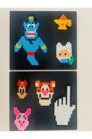 Resim Dr.Yontuç Isı Ile Yapışan 5500 Adet Ütü Ile Yapışan Boncuk Seti, 18 Ayrı Renk Şekil Şablonlu Başlangıç Kiti 