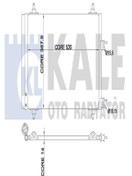 Resim KALE 343095 Klima Radyatoru Kondenser (peugeot: P307 1.4ı/1.6hdi 01-08 ) 6455aa (WH394391) 