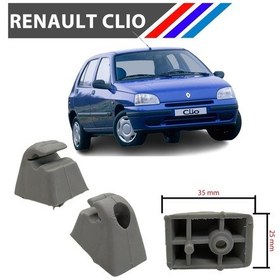 Resim Renault Clio Güneşlik Ayağı Gri Renk 2 Adetli Set 1998 - 2008 OTOZET-1797-007 