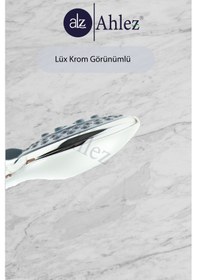 Resim Pena 5 Fonksiyonlu Duş Başlığı Ve Gri Pvc Duş Hortumu Duş Takımı Krom 