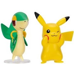 Resim Pokemon Battle Figür 2'li Seti Pikachu Snivy 