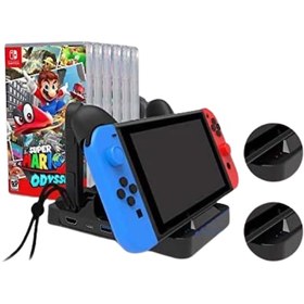 Resim Yues Switch Hdmi Dock Stand Şarj Standı Oyun Bölmeli 