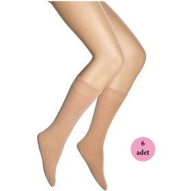 Resim 6 Adet Masaj Kadın Çorap Ten 57 113 Safran Çok Renkli 