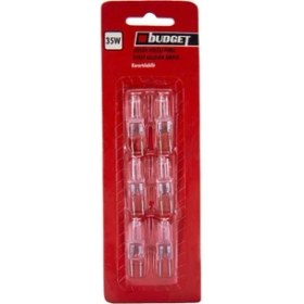 Resim Budget 35W 12V 2700K G6,35 Halojen Kapsül Ampul 6'lı Paket 