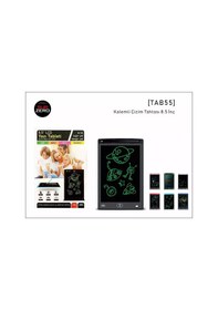 Resim Lcd Grafik Tablet Çocuk Çizim Tahtası 8.5 İnch 22 Cm Djital Karalama Tableti Yüksek Kalite Siyah 