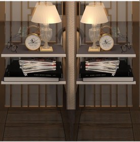 Resim Kenzlife komodin guiseppe 2 li set gri komidin 39*19 2 parça duvara monte askı aparatlı (mng) 