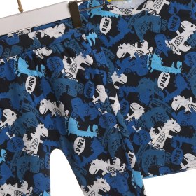 Resim Mymio İnterlok Kaykaylı Dinazor Bebek Pijama Takım 