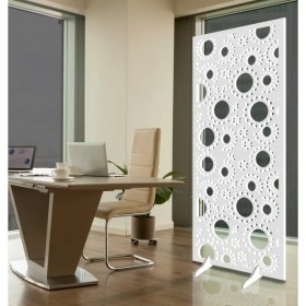 Resim Liar Ahşap Seperatör (Paravan) - KSP-50 - (10 mm) - (69 cm x 139 cm) - (Beyaz) 