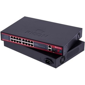 Resim Ricon Rsb163gep+u 16 Port-gigabit Power Over Ethernet Unmanaged Switch 