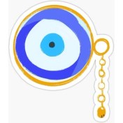Resim TSC 18CM Nazar Boncuğu Sticker Araba Duvar Yapıştırma Etiket Ff6 