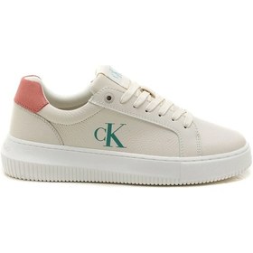 Resim Calvin Klein Kadın Krem Logolu Sneakers Çok Renkli 