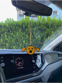 Resim Genel Markalar KULAK TIKAYAN EMOJİ PLEKSİ AYNA SÜSÜ 