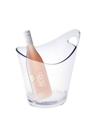 Resim Tek Kulplu Şampanya Kovası Şeffaf 