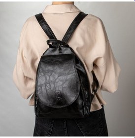 Resim Hky Yüksek Kalite Kadın Sırt Çanta Siyah 