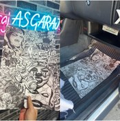 Resim as garaj TATTOO STYLE 50'Lİ SUYA DAYANIKLI OTO PASPAS KAĞIDI 