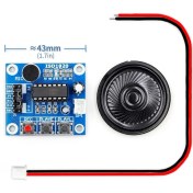 Resim Alkatronik ISD1820 Ses Kayıt Modülü Ses Çalma Modülü 8ohm 0.5W Hoparlör 
