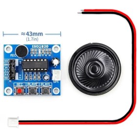 Resim Alkatronik ISD1820 Ses Kayıt Modülü Ses Çalma Modülü 8ohm 0.5W Hoparlör 
