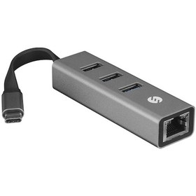 Resim S-lınk Sw-u3325, Gigabit, Type-c To Rj45, 3xusb 3.0, Metal, Ethernet Kartı 