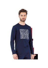 Resim Pierre Cardin Erkek Uzun Kollu Pijama Takımı 6066 Lacivert 