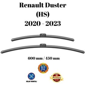 Resim Renault Duster Hs 2020 2021 2022 2023 Uyumlu Ön Cam Muz Tipi Silecek Süpürgesi Seti 650/400mm Silbak 