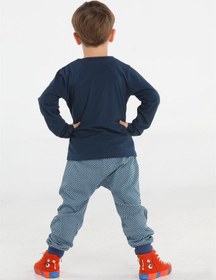Resim Casabony Fossil Erkek Çocuk Baggy Pantolon + T-shirt Takım-laci Lacivert 