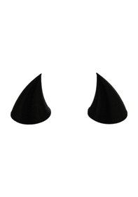 Resim Kask Boynuz Süsü 4.5cm Takım Siyah 3m Bantlı 