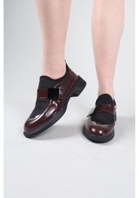Resim Birikon Pabna Cilt-strech Garnili Loafer Kahverengi-8609 Haki 