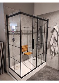 Resim Duş Oturağı Siyah 