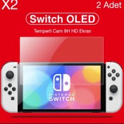 Resim Gd 34 Nintendo Switch OLED Temperli Cam Ekran Koruyucu 2 Adet 9h 