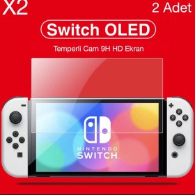 Resim Gd 34 Nintendo Switch OLED Temperli Cam Ekran Koruyucu 2 Adet 9h 