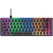 Resim Rampage Rebel Siyah Low Profile Red Switch Mekanik Oyuncu Klavyesi 